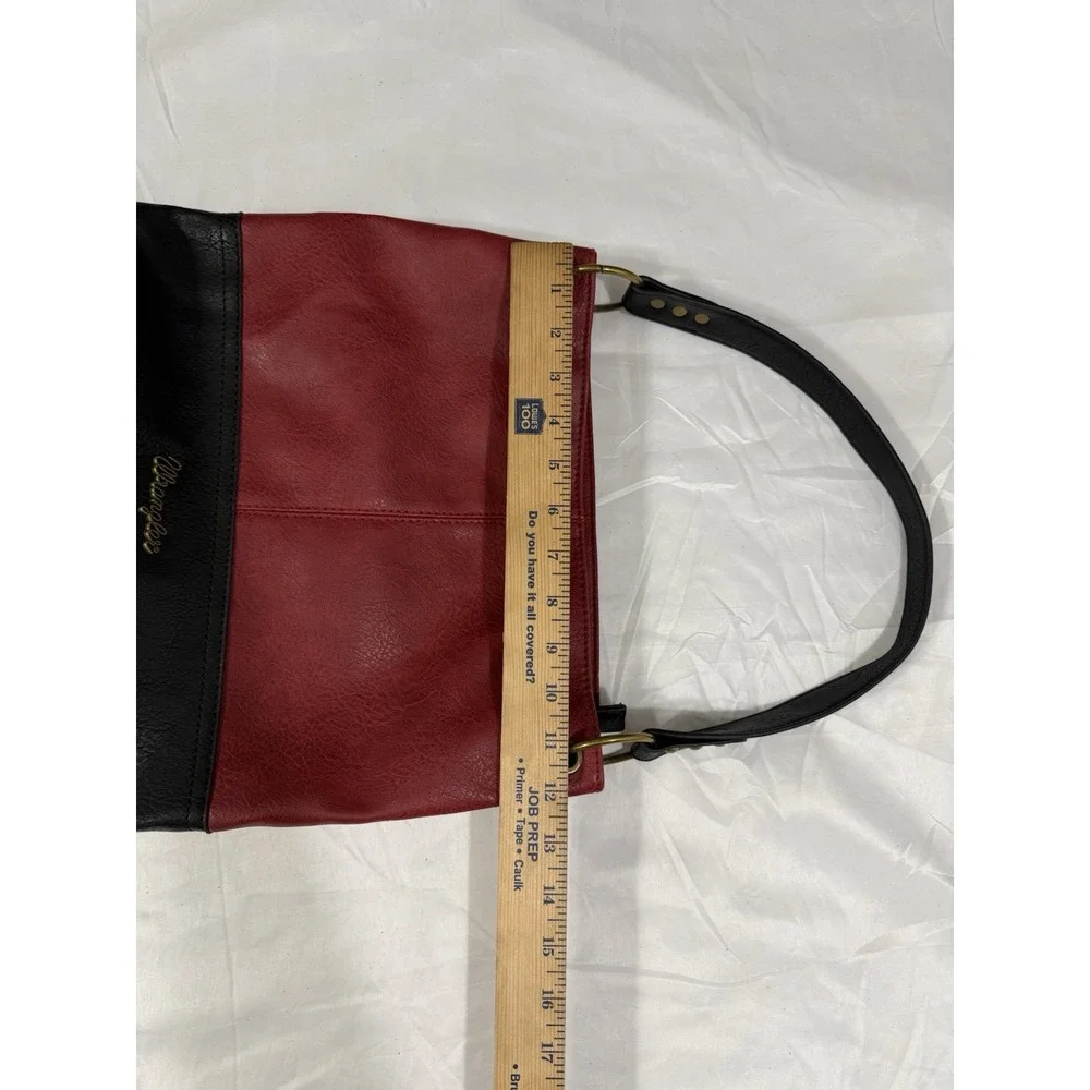 Wrangler Hobo Bag Purse Handbag Red by Montana West Good Condition - Picture 4 of 15
